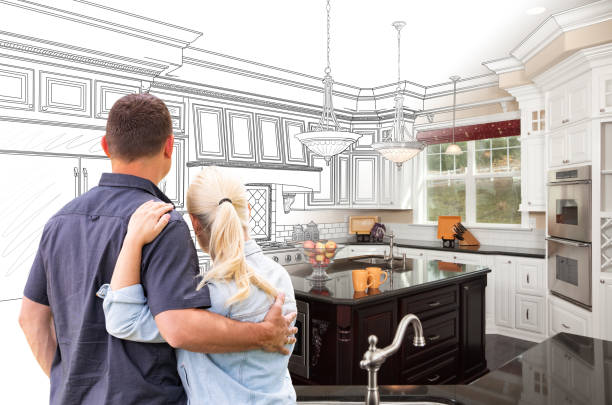 Professional Kitchen Island Installation technician working in Lutherville Timonium, MD